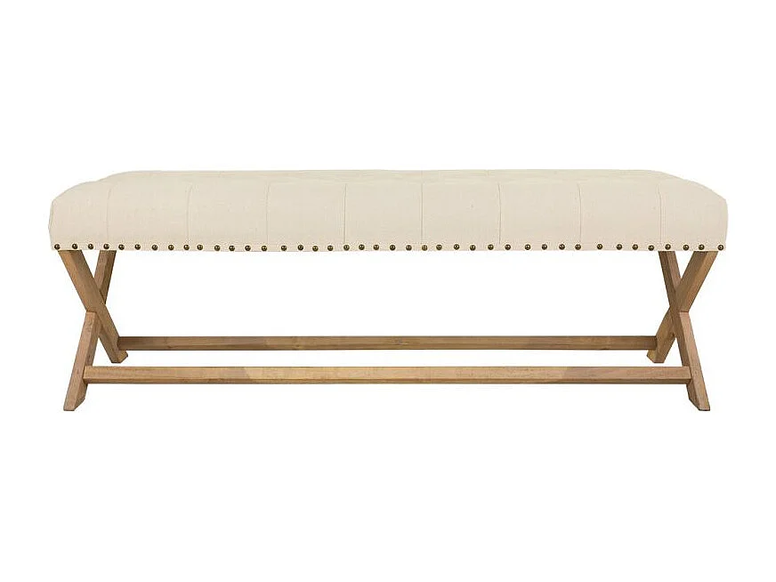 Gestoffeerde houten bank