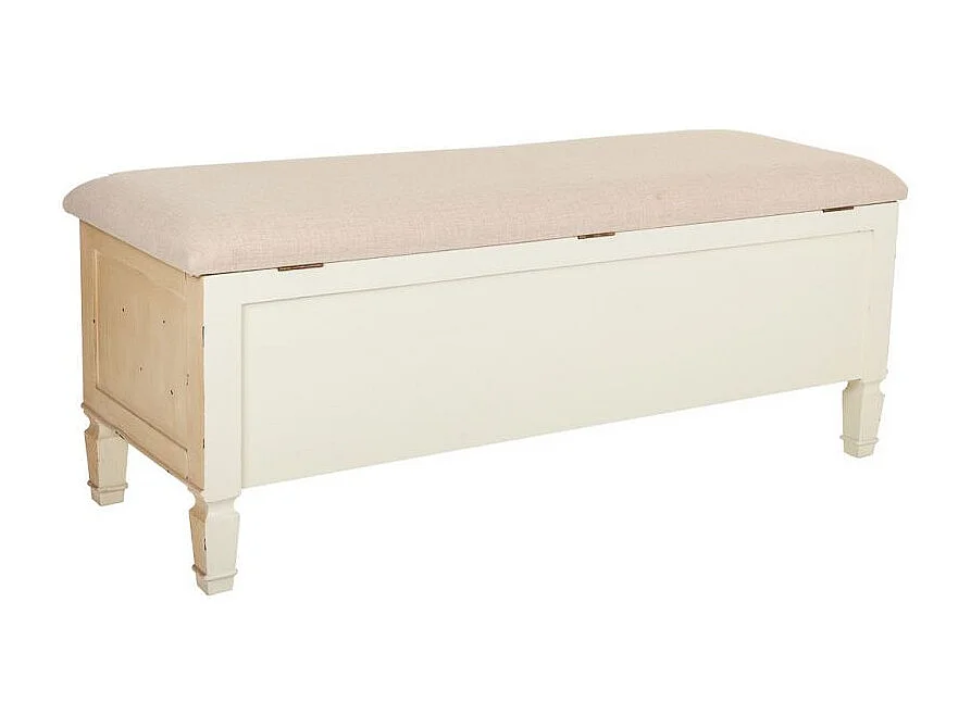 Houten en gewatteerde bank