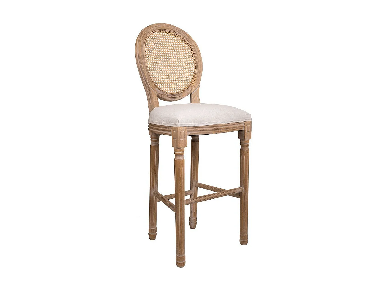 Sgabello in legno imbottito