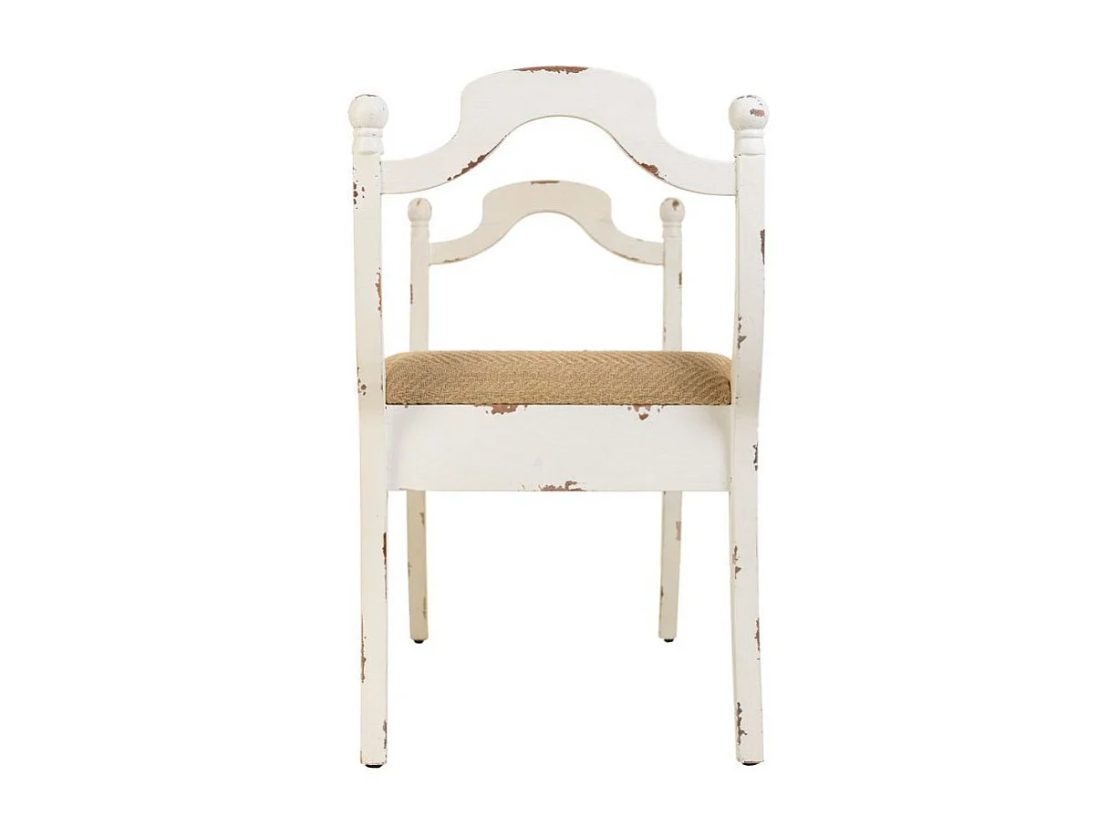 Witte gestoffeerde houten bankset