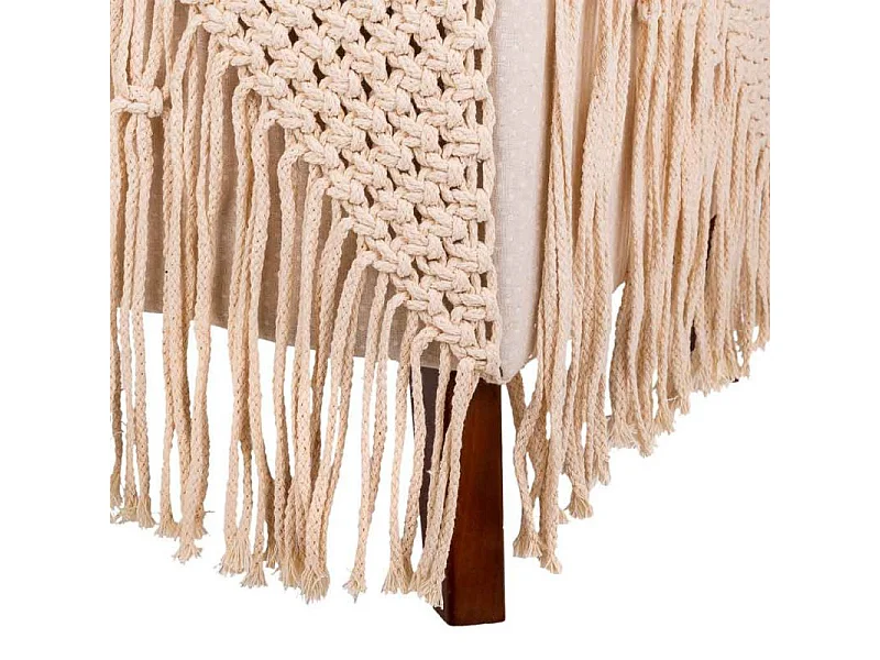 Pouf in cotone intrecciato