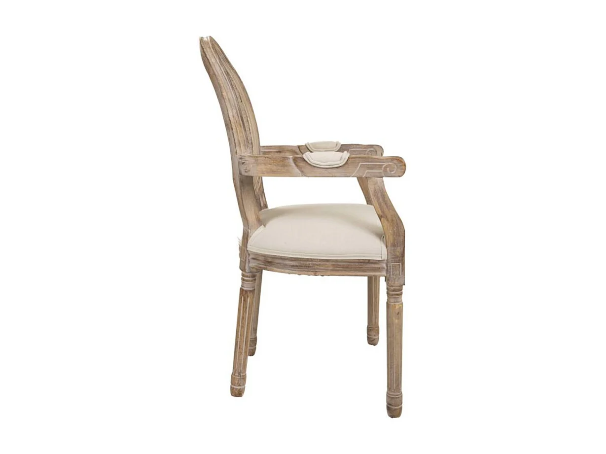 Sedia in legno imbottita con canna