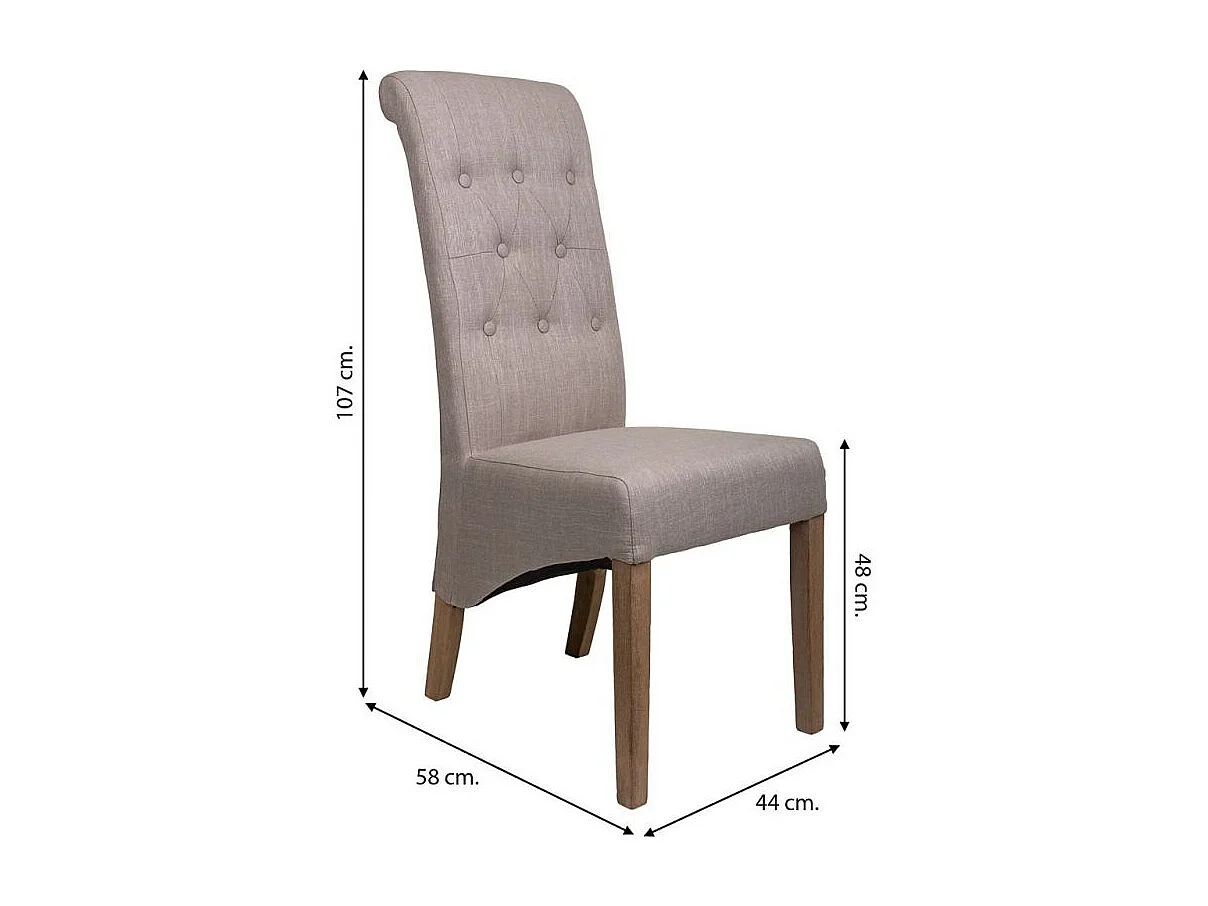 sedia in legno imbottita