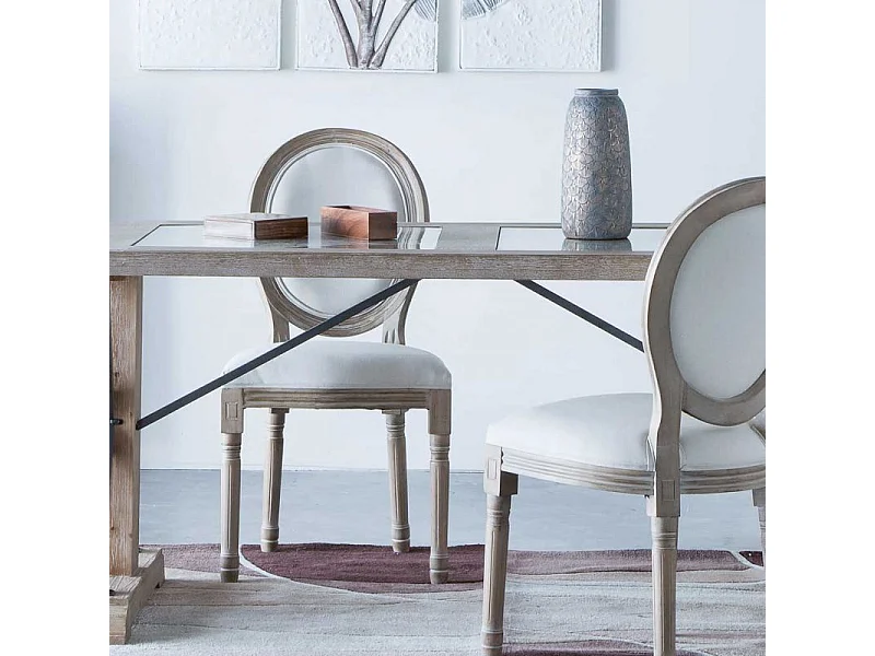 Gestoffeerde houten stoel