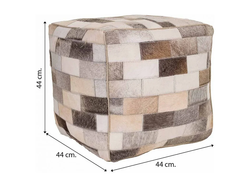 Puf de couro para casa