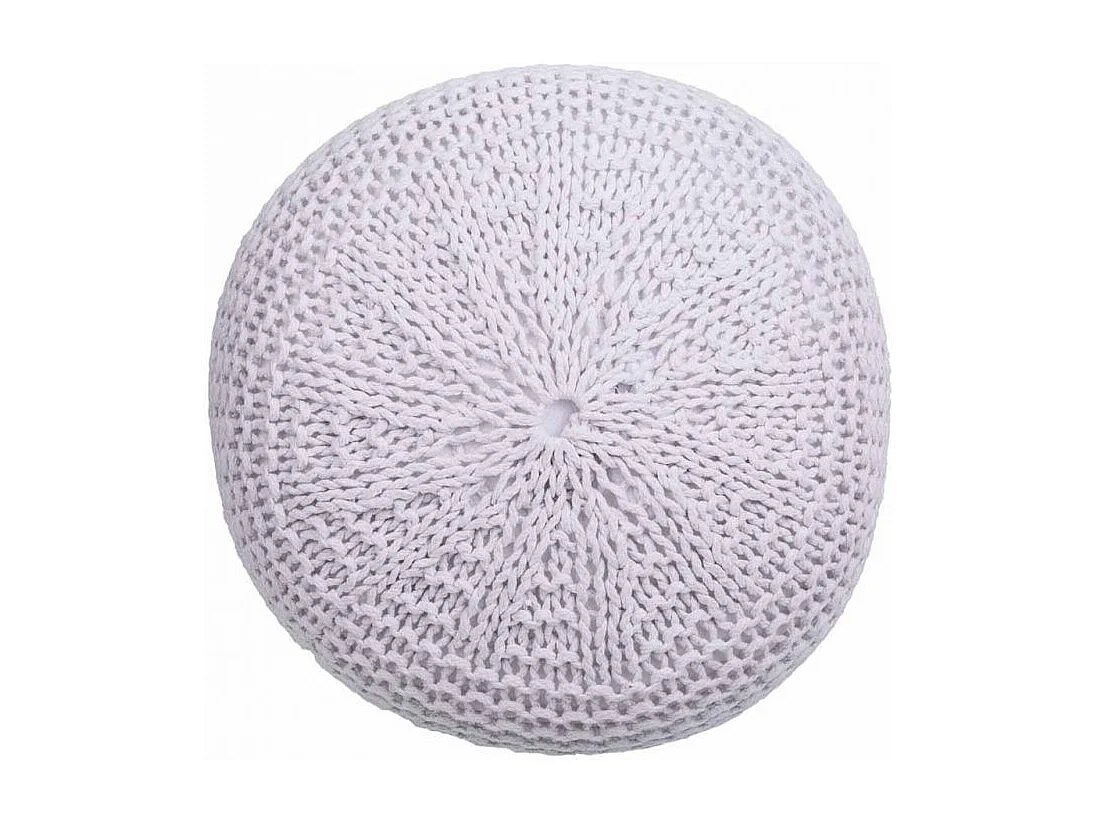 Pouf in cotone intrecciato