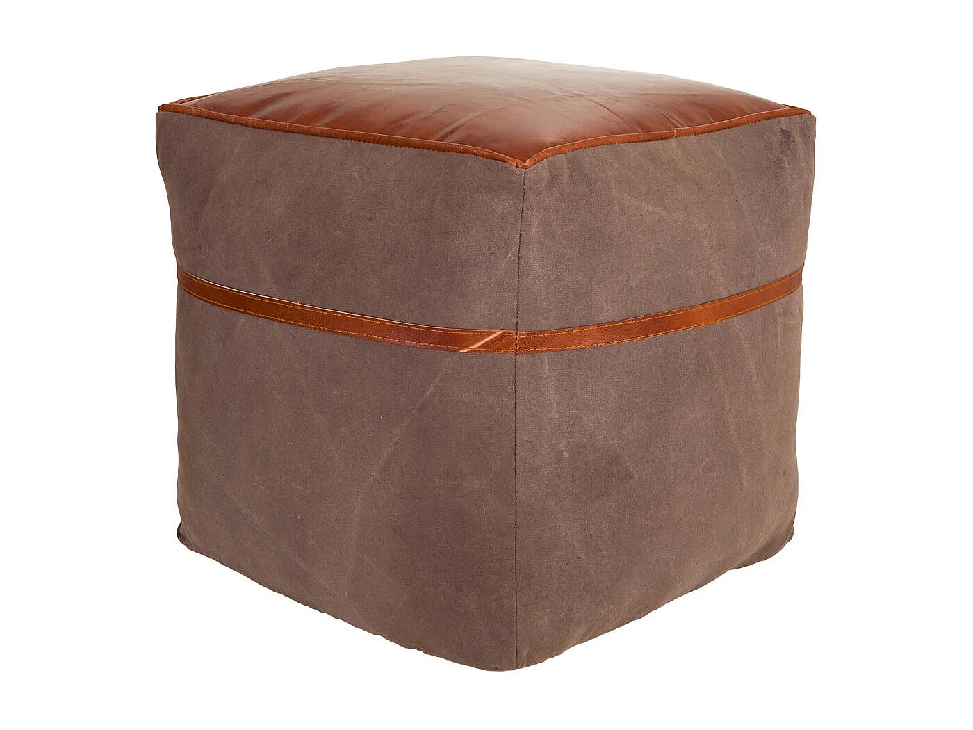 Puff De Piel para el hogar