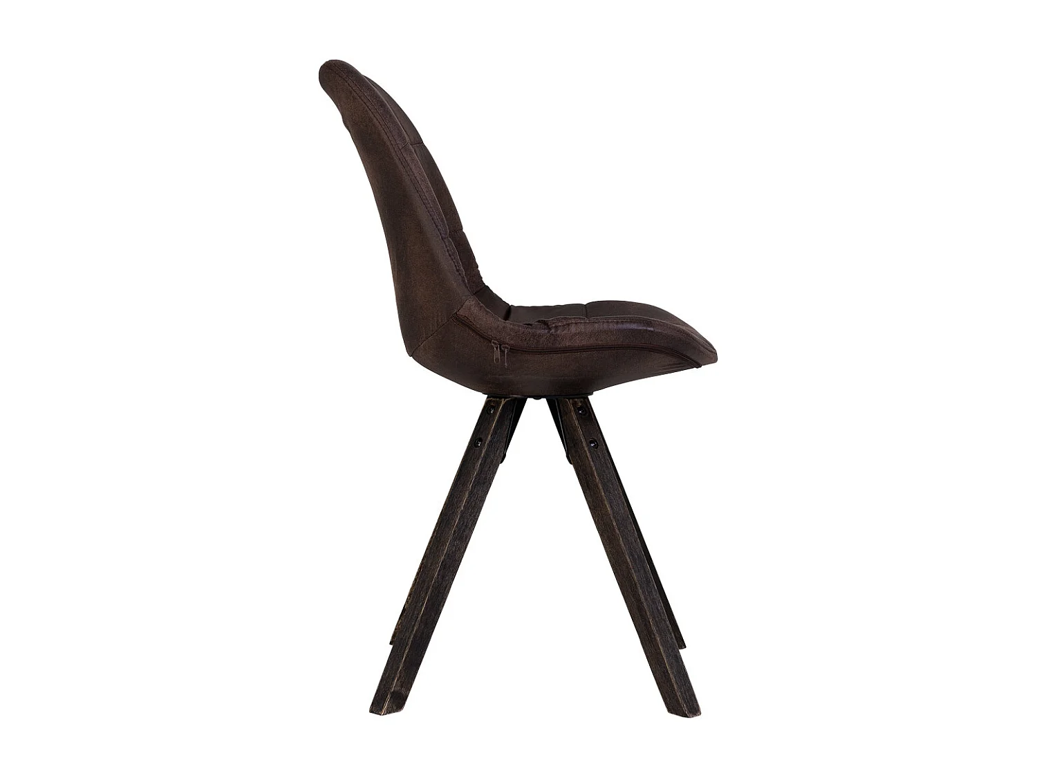 Sedia in legno imbottita, marrone