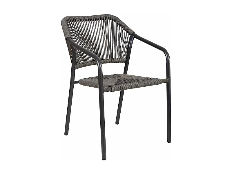 Silla de ratán gris para el hogar