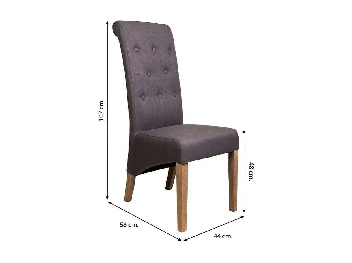 sedia in legno imbottita