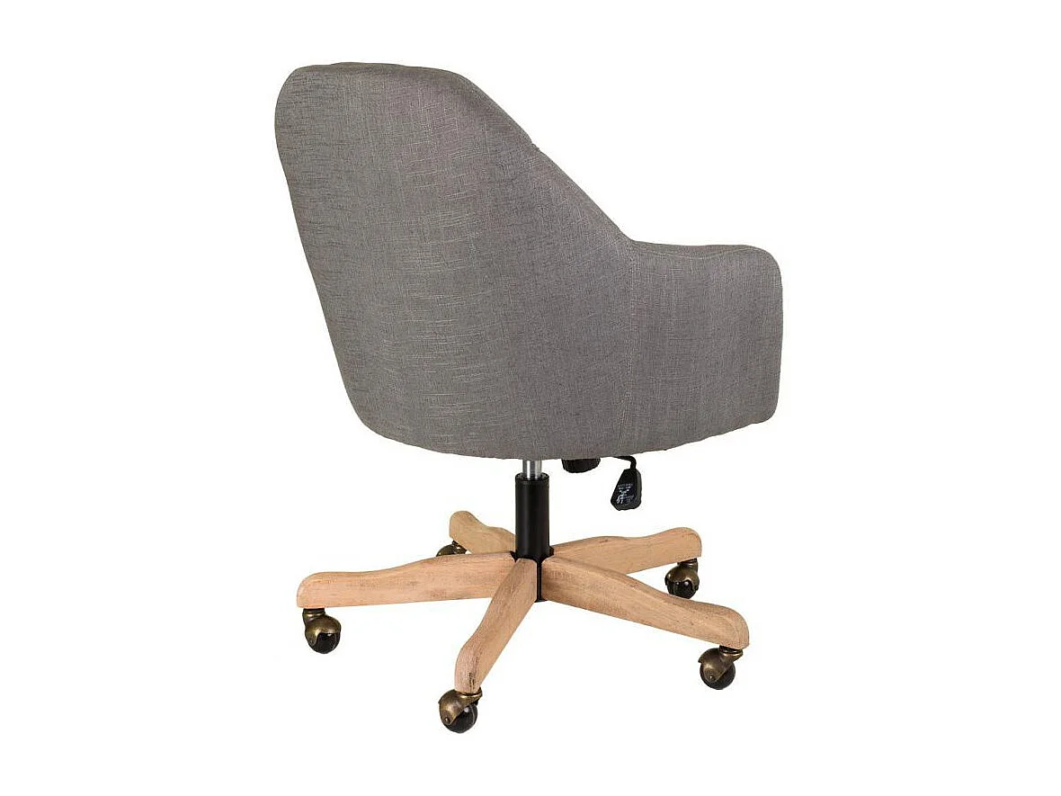 Sedia in legno e imbottita con ruote