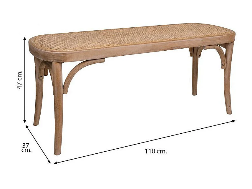 Panca in legno e rete