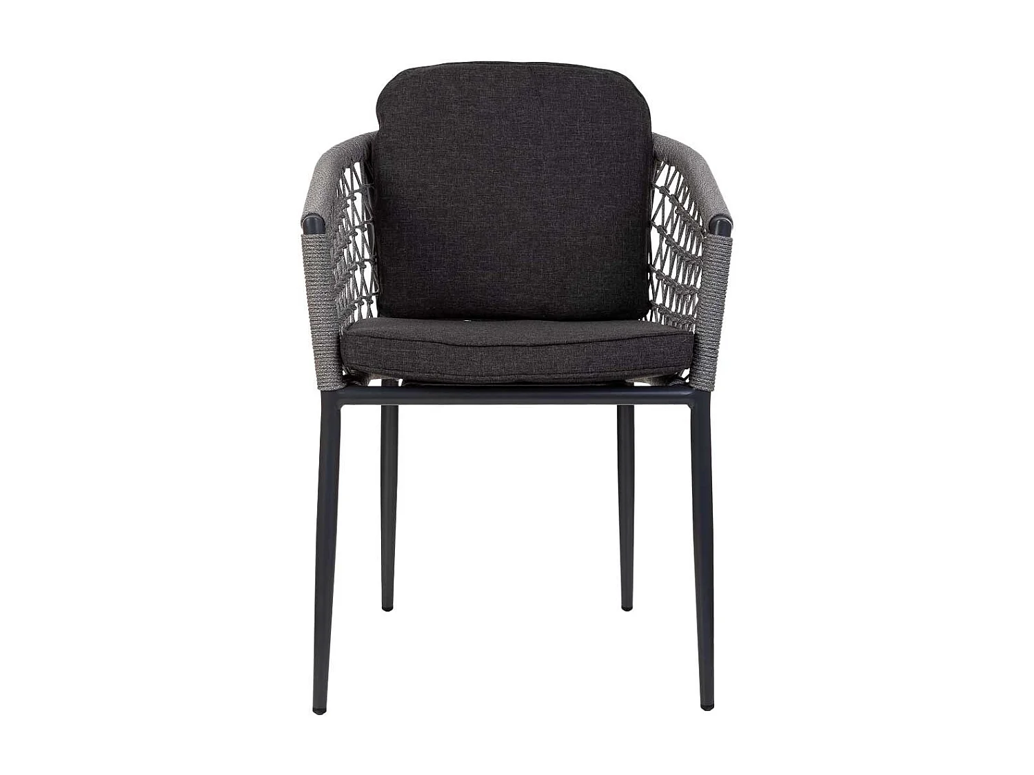 Silla de ratán gris para el hogar