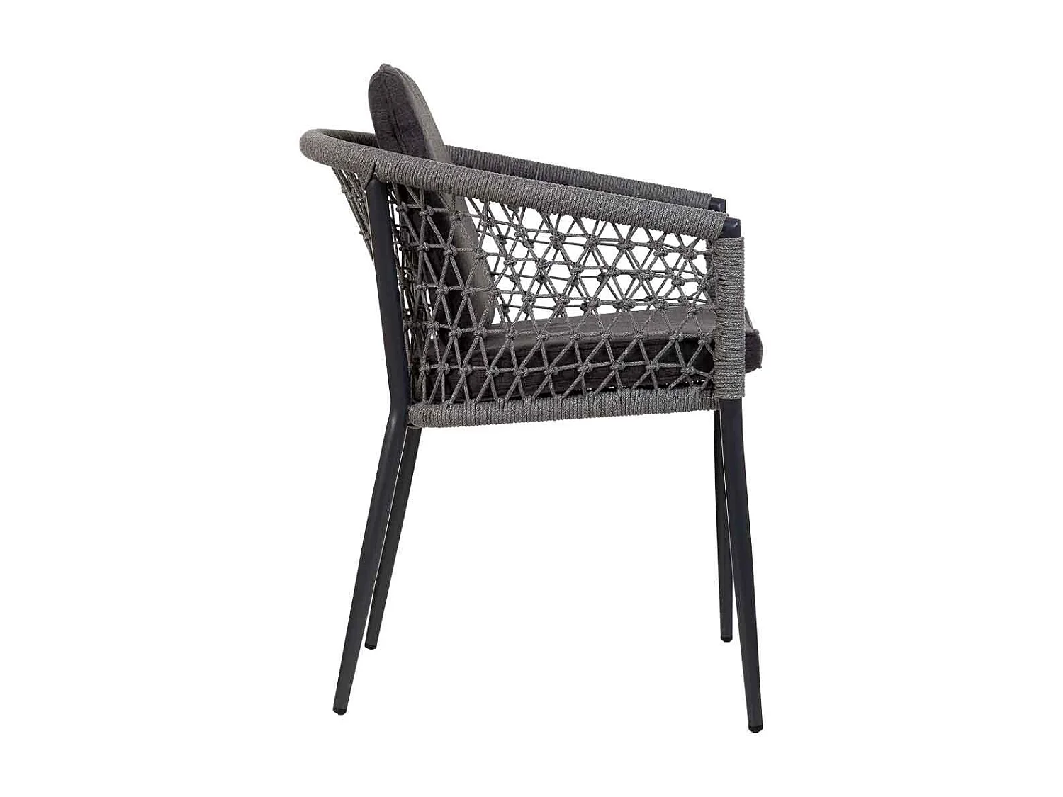 Silla de ratán gris para el hogar