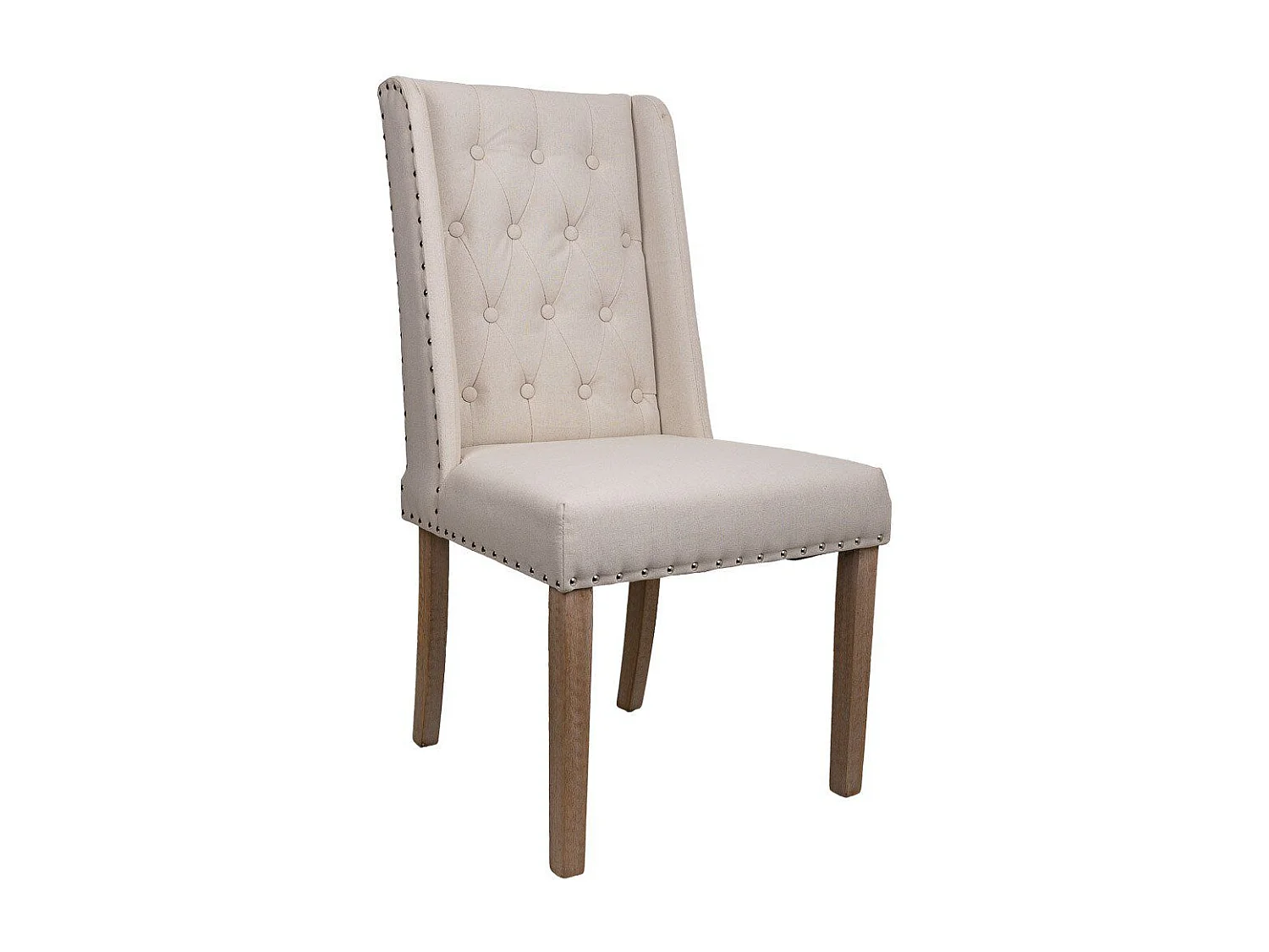 Cadeira de madeira estofada