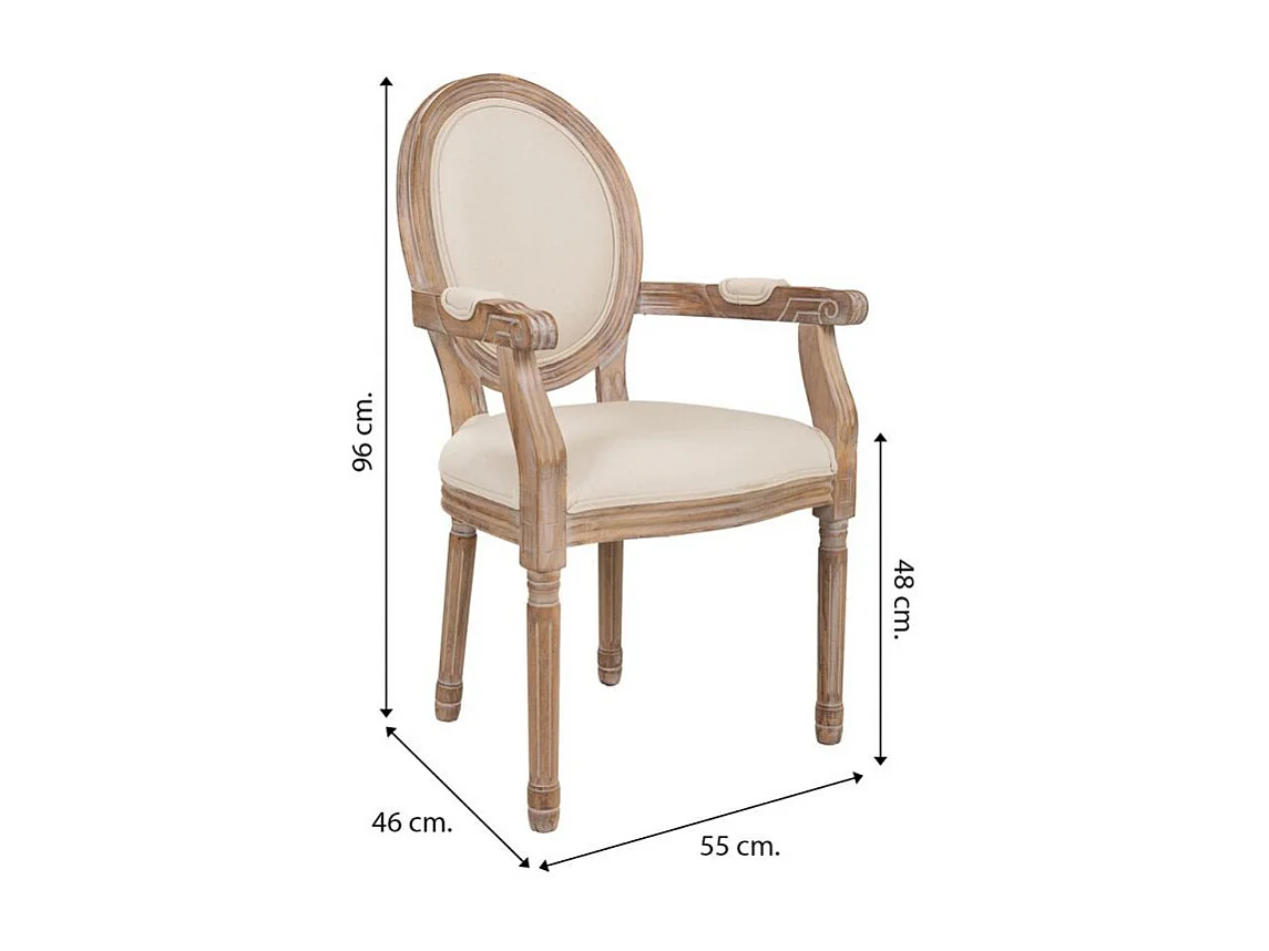 Gestoffeerde houten stoel