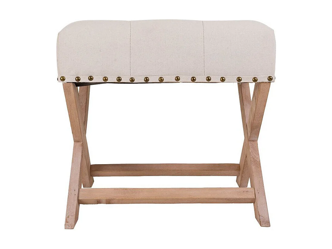 Banco de madeira estofado