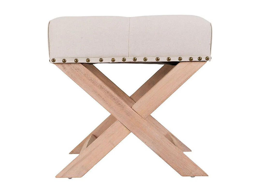 Banco de madeira estofado