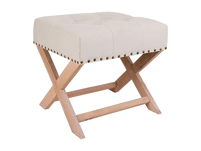 Banco de madeira estofado