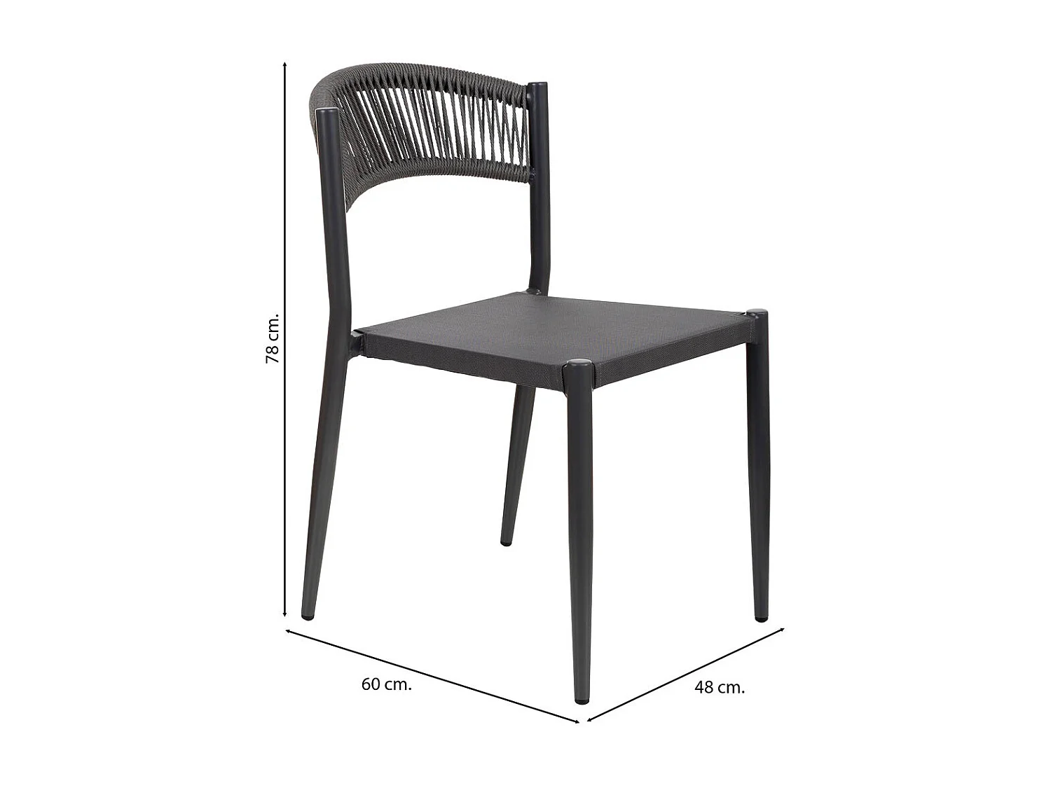 Silla de ratán gris para el hogar