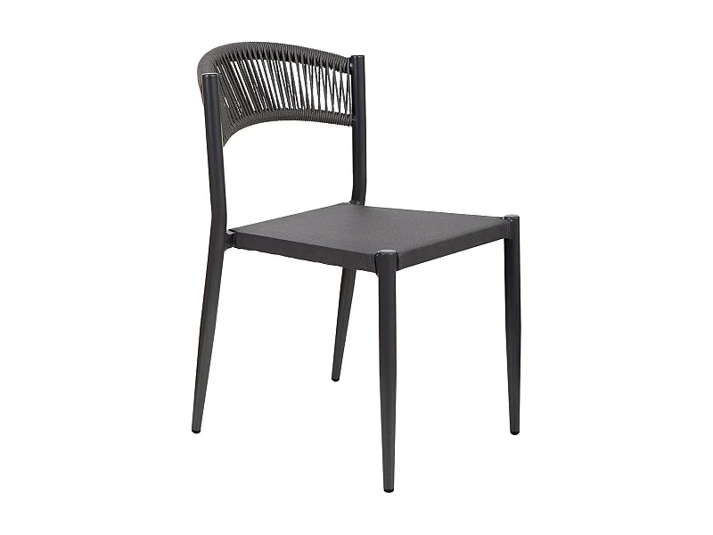 Silla de ratán gris para el hogar