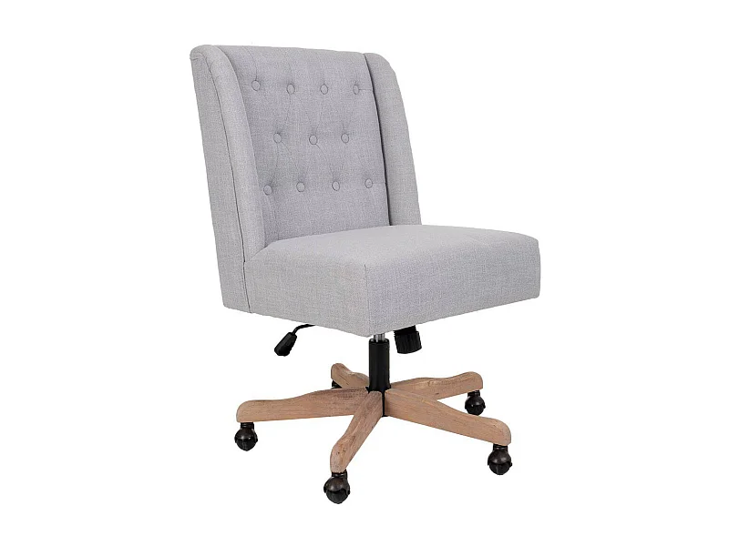 Gestoffeerde stoel met wielen