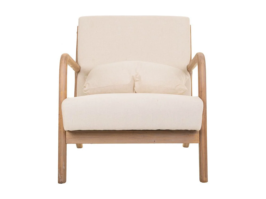 Poltrona in legno imbottita