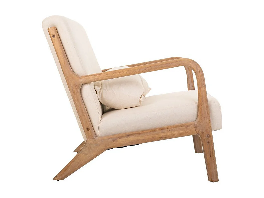 Poltrona in legno imbottita