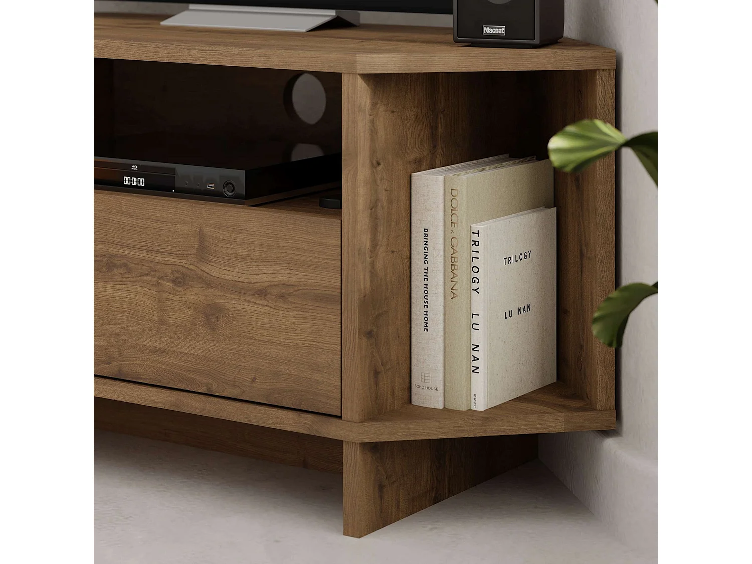 TV-Möbel aus Holz "Viva" – 95 x 35 x 45 cm – Braun