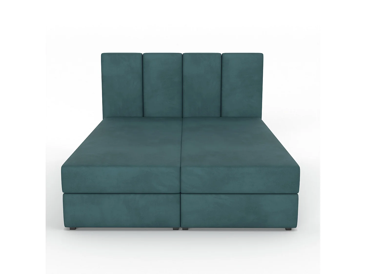 Bed Continentaal 180x200 cm Gestoffeerd Dubbel Met Matras Turkijns Velours Magic Velvet