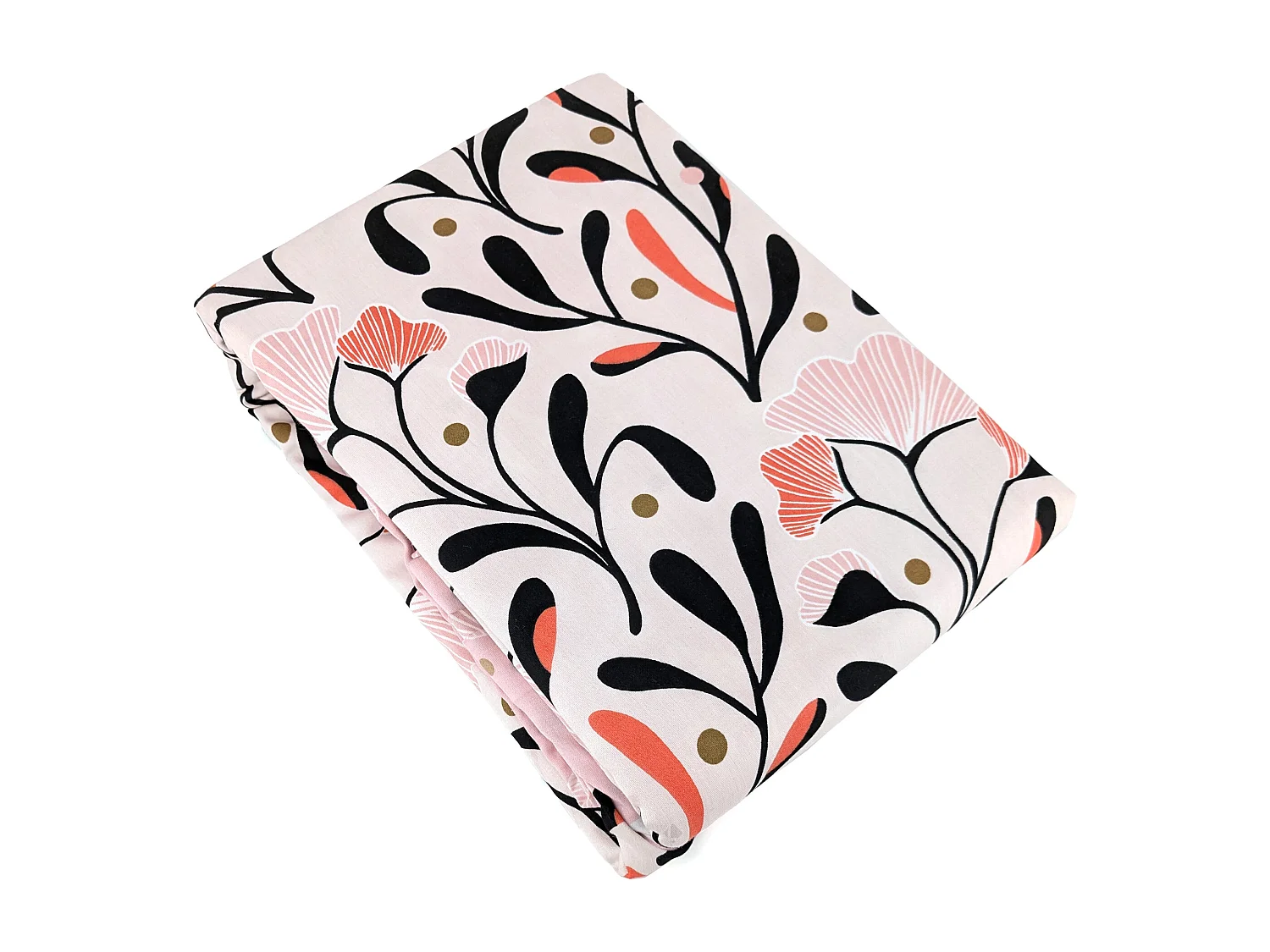 Parure de lit 240x220 cm Satin de coton JOY Rose 3 pièces