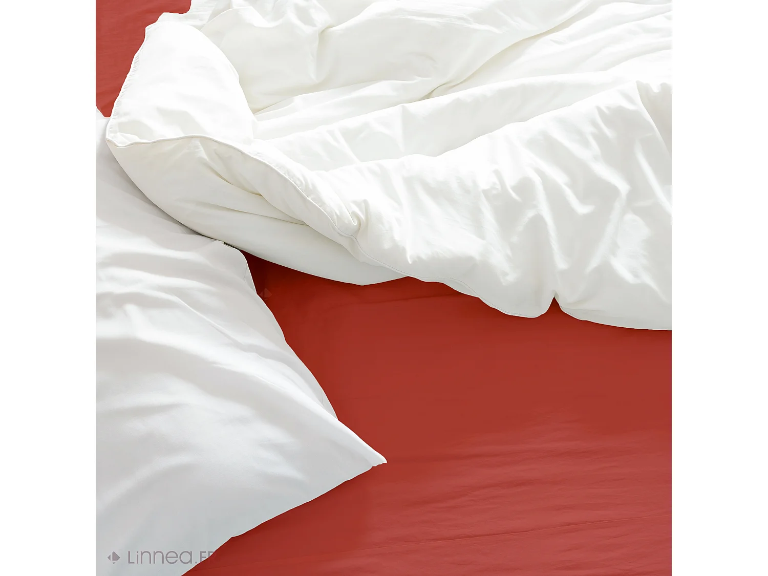 Drap housse 140x200 cm coton biologique SILLA bisque