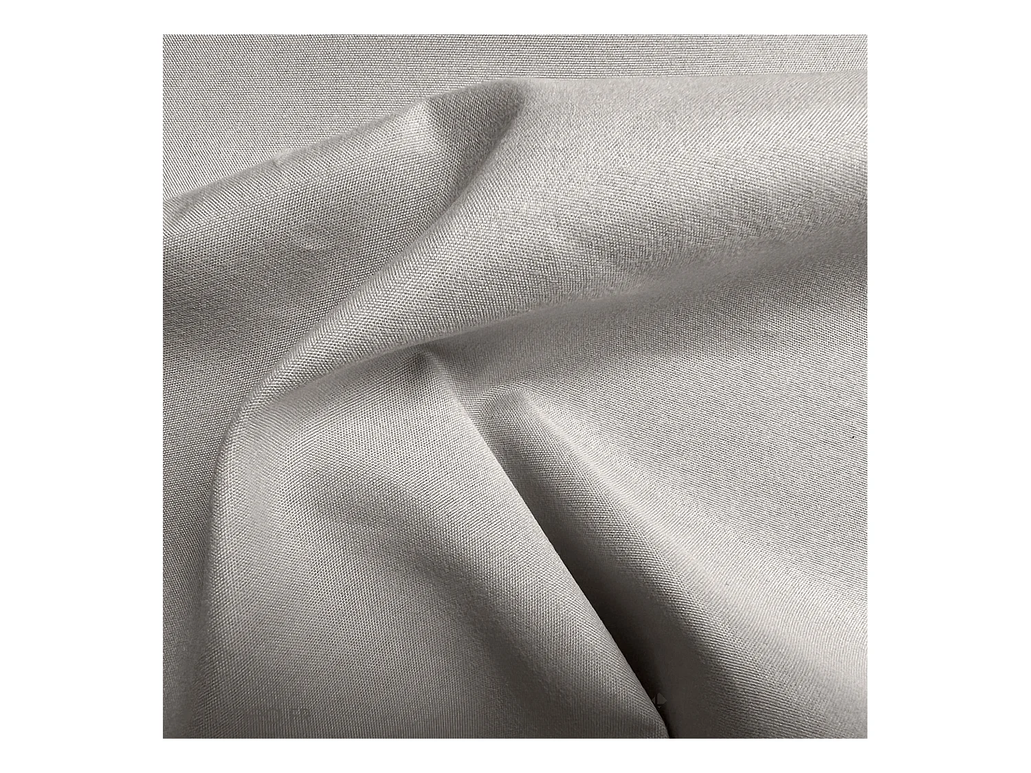 Drap housse 90x190 cm polyester microfibre LAGO gris bonnet 28 cm