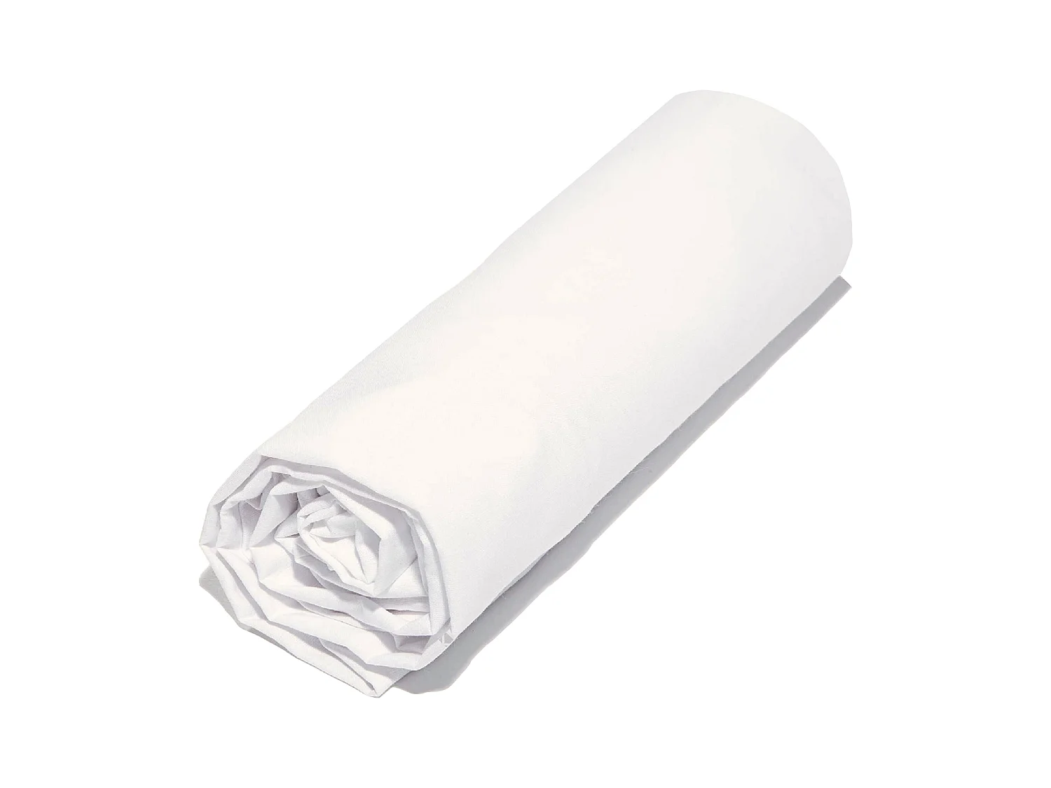 Drap housse 180x200 cm coton biologique SILLA blanc