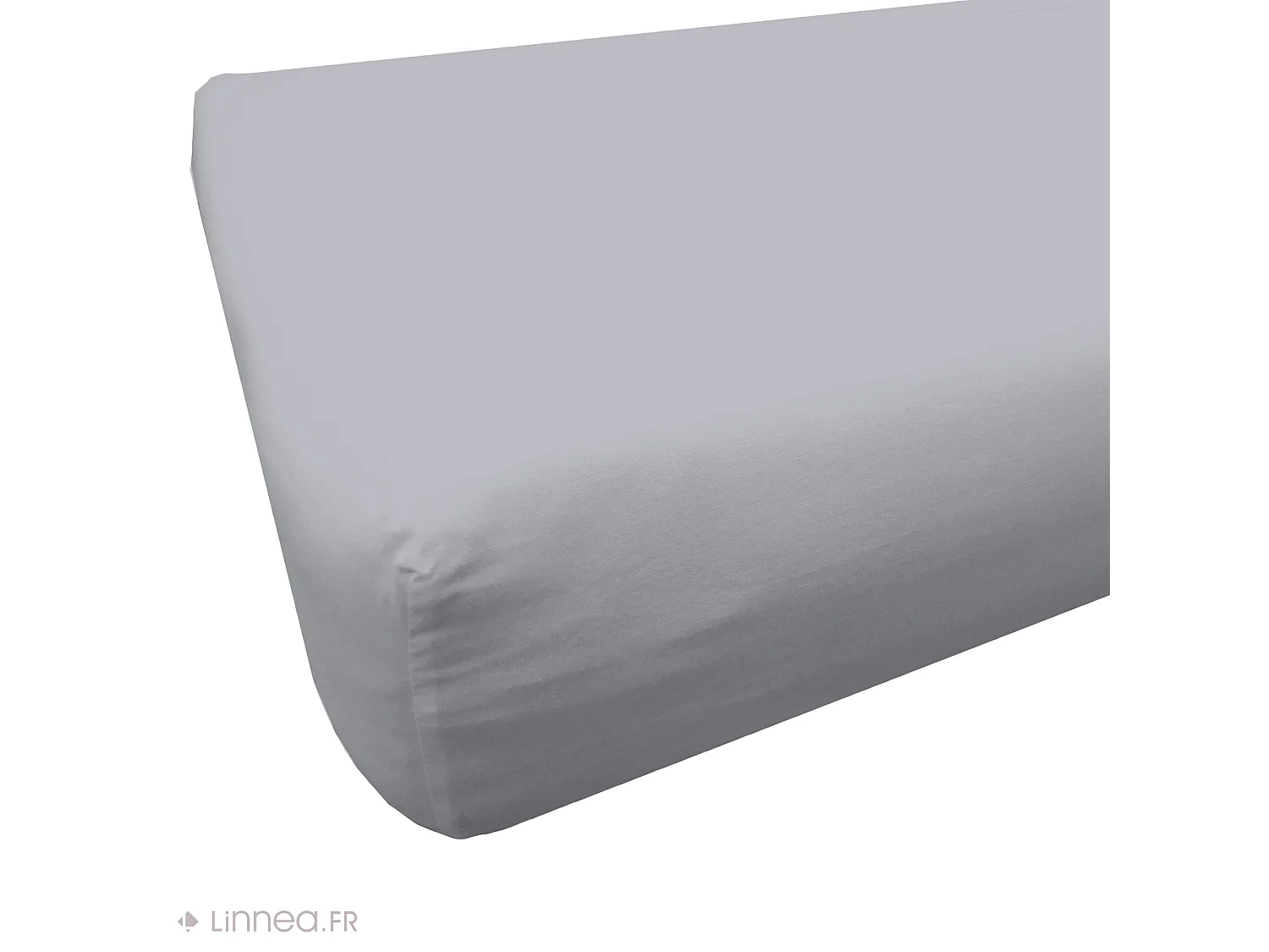 Drap housse 180x200 cm coton biologique SILLA perle