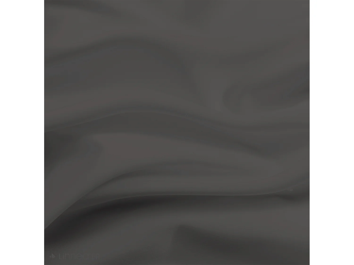 Drap housse 180x200 cm coton issu de l'agriculture biologique SILLA anthracite