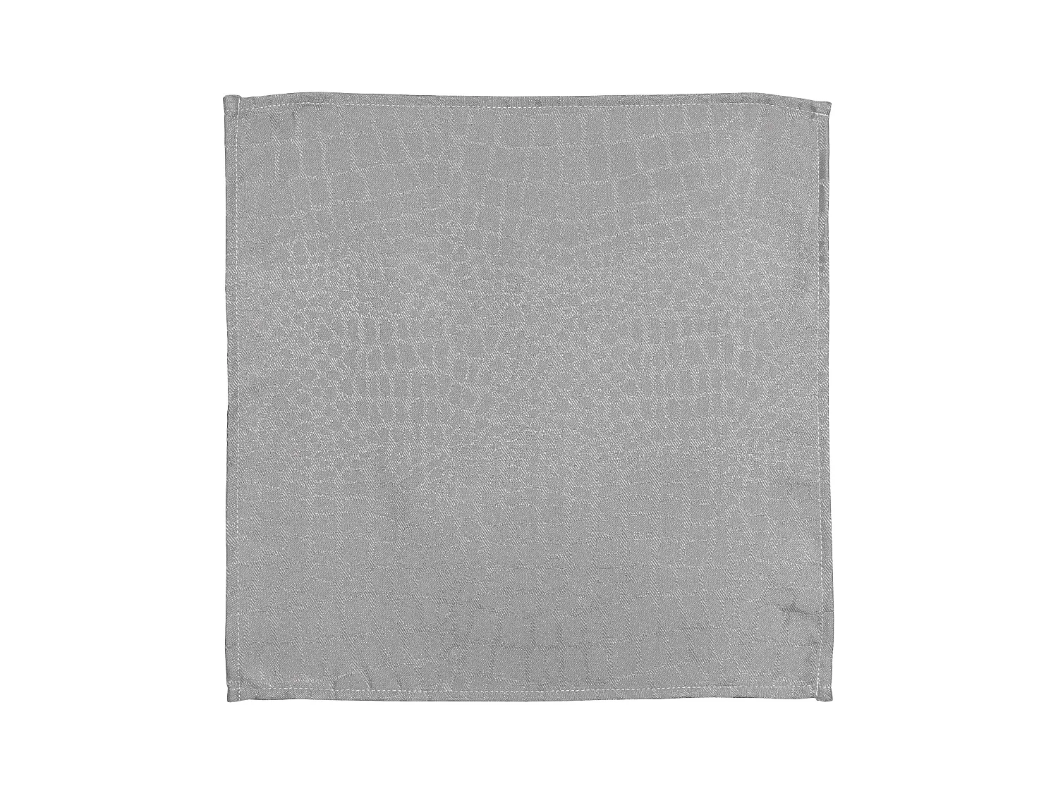 Lot de 3 serviettes de table 45x45 cm Jacquard 100% polyester LOUNGE perle