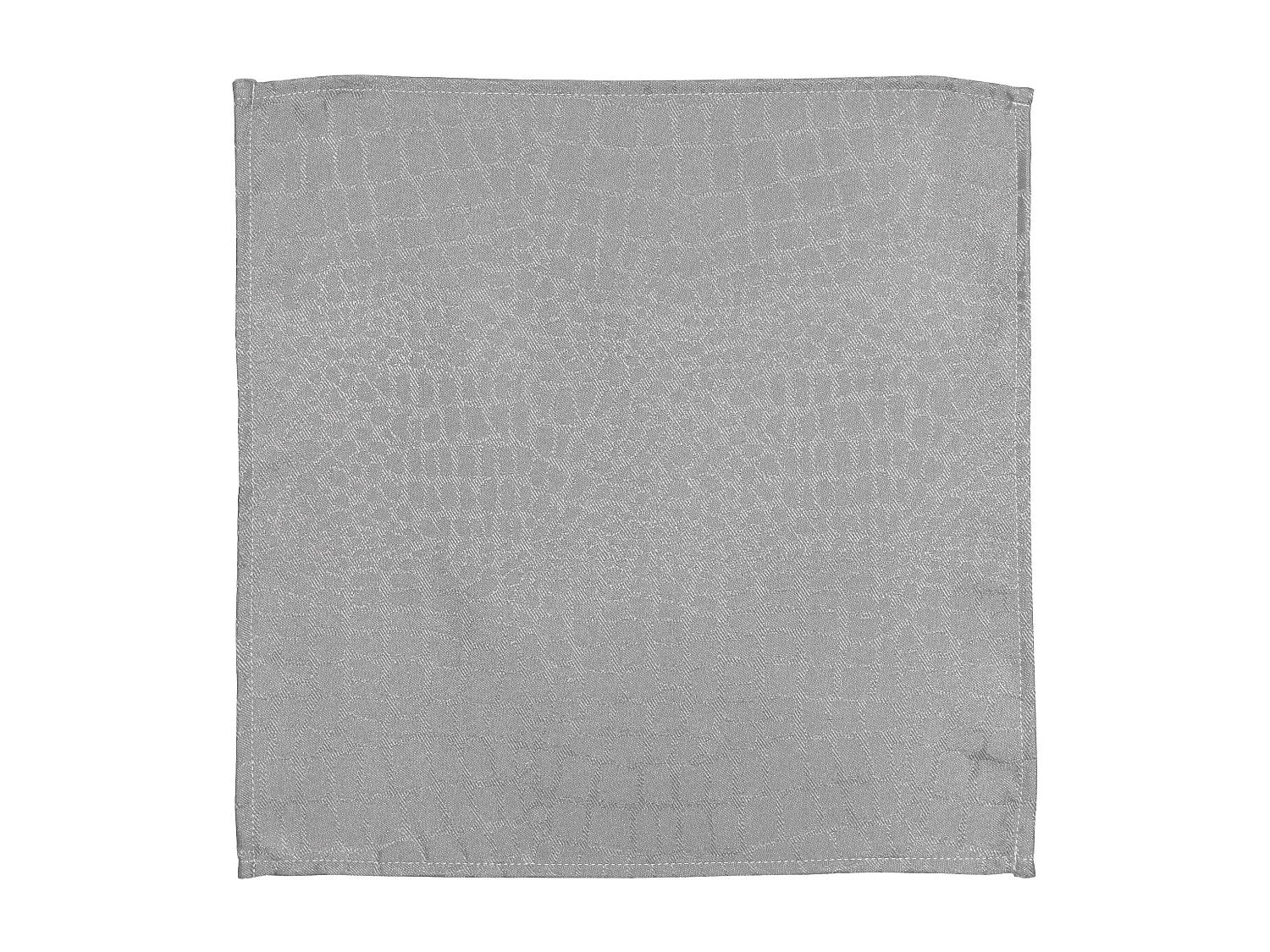Lot de 3 serviettes de table 45x45 cm Jacquard 100% polyester LOUNGE perle