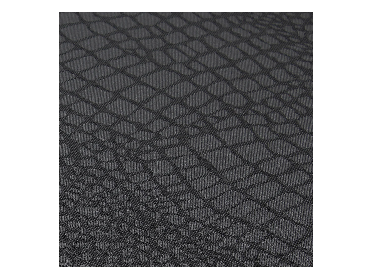 Lot de 3 serviettes de table 45x45 cm Jacquard 100% polyester LOUNGE noir