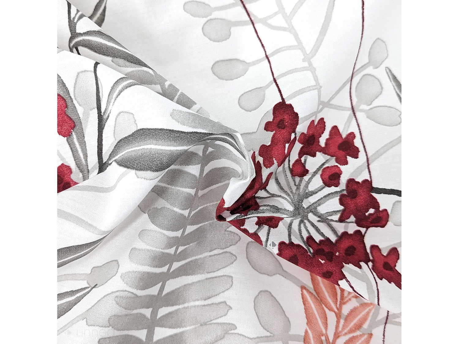 Housse de couette 140x200 cm Percale pur coton PETITE FOLIE Rouge