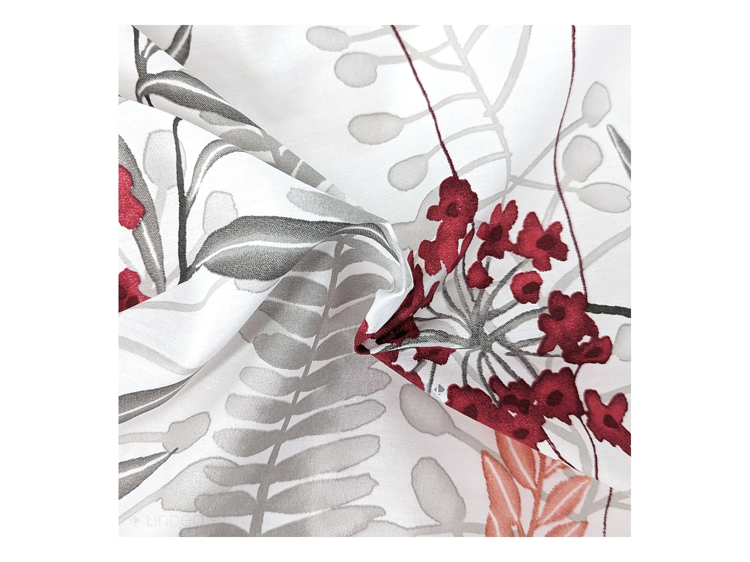 Housse de couette 200x200 cm Percale pur coton PETITE FOLIE Rouge