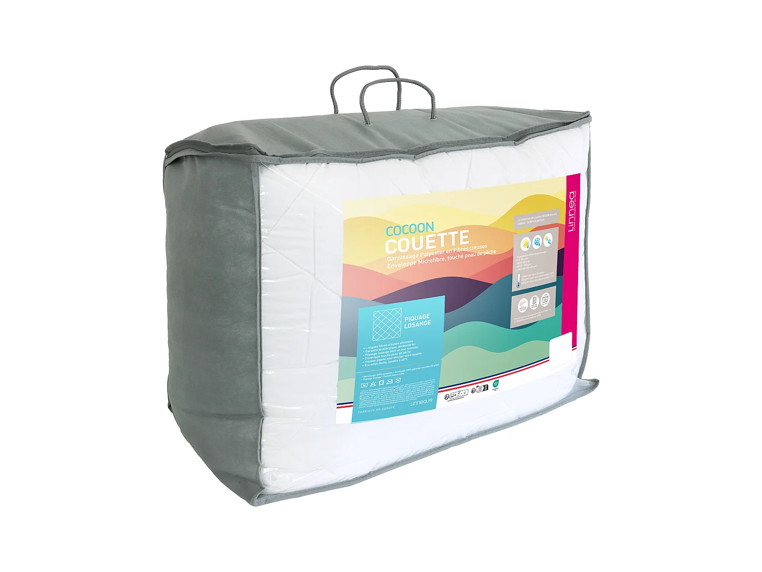 Couette hiver 280x240 cm COCOON garnissage fibre polyester 500 g/m2