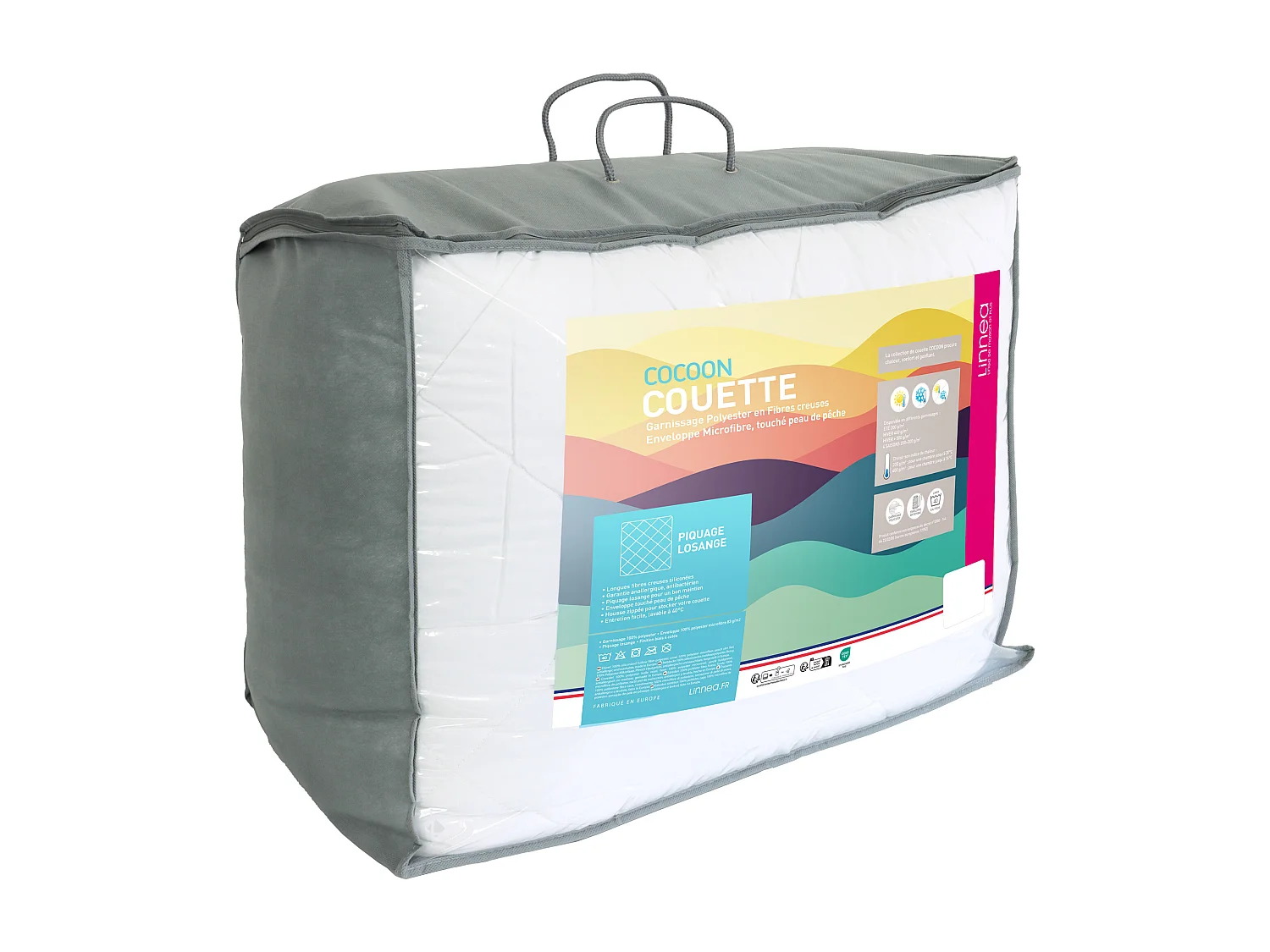 Couette hiver 280x240 cm COCOON garnissage fibre polyester 500 g/m2