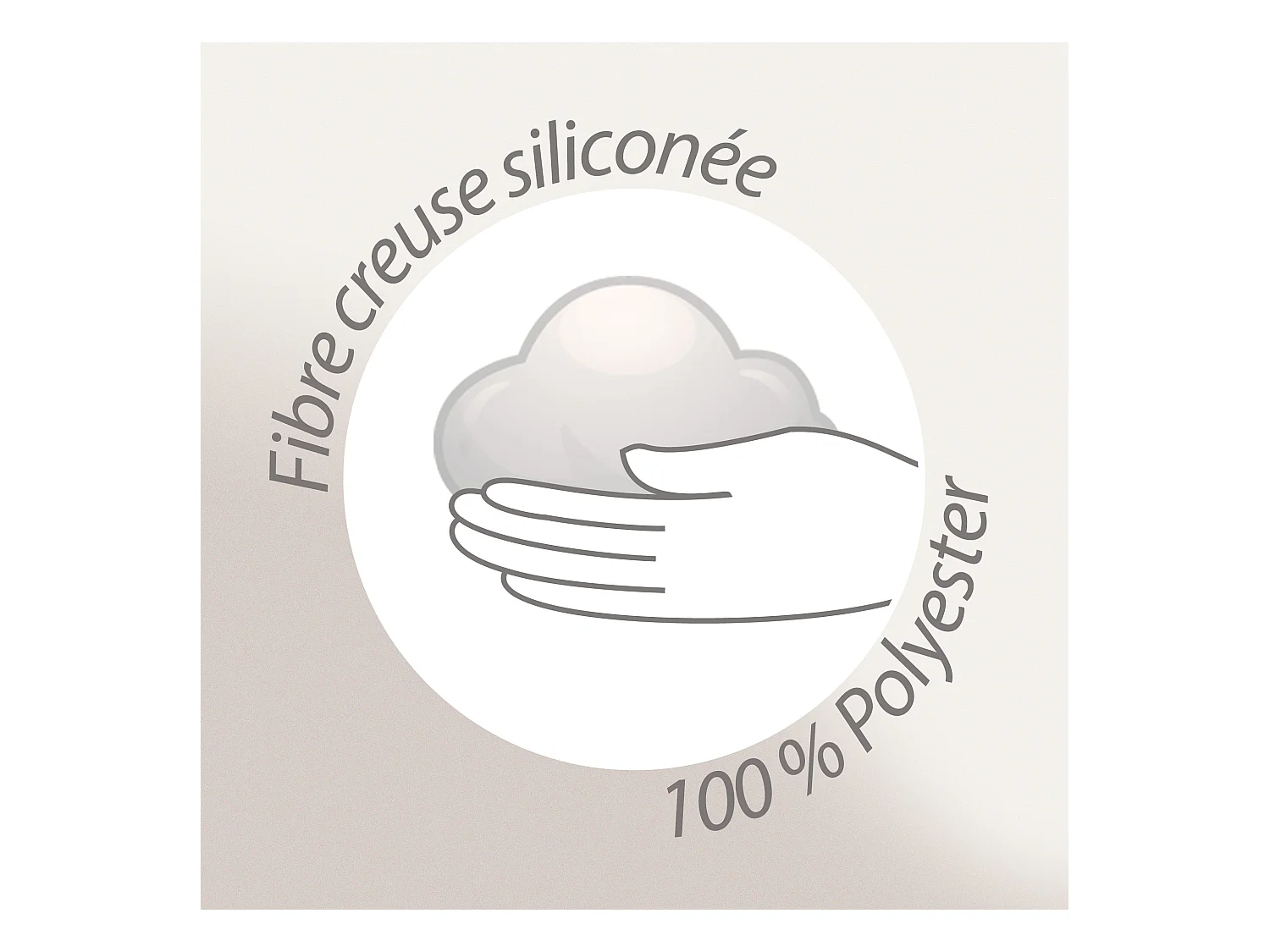 Couette 4 saisons 280x240 cm HARMONIE garnissage fibre polyester 150+300 = 450 g/m2