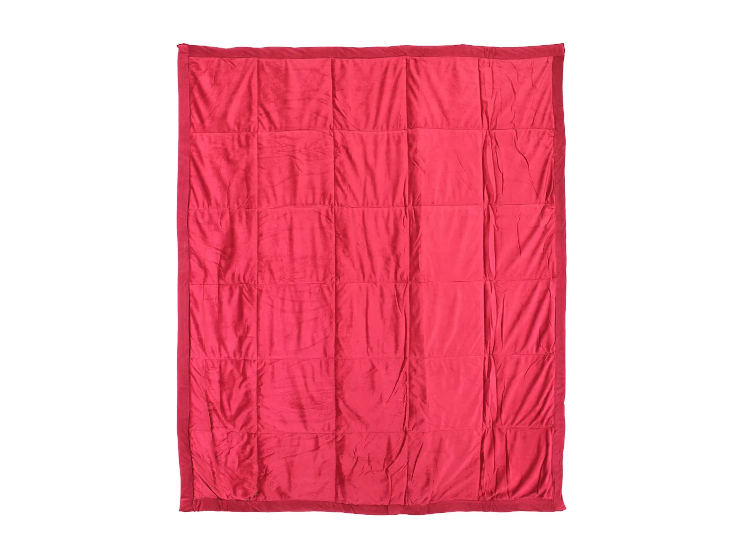 Plaid 140x160 cm 100% polyester 480 g/m2 VEGA Rouge Groseille