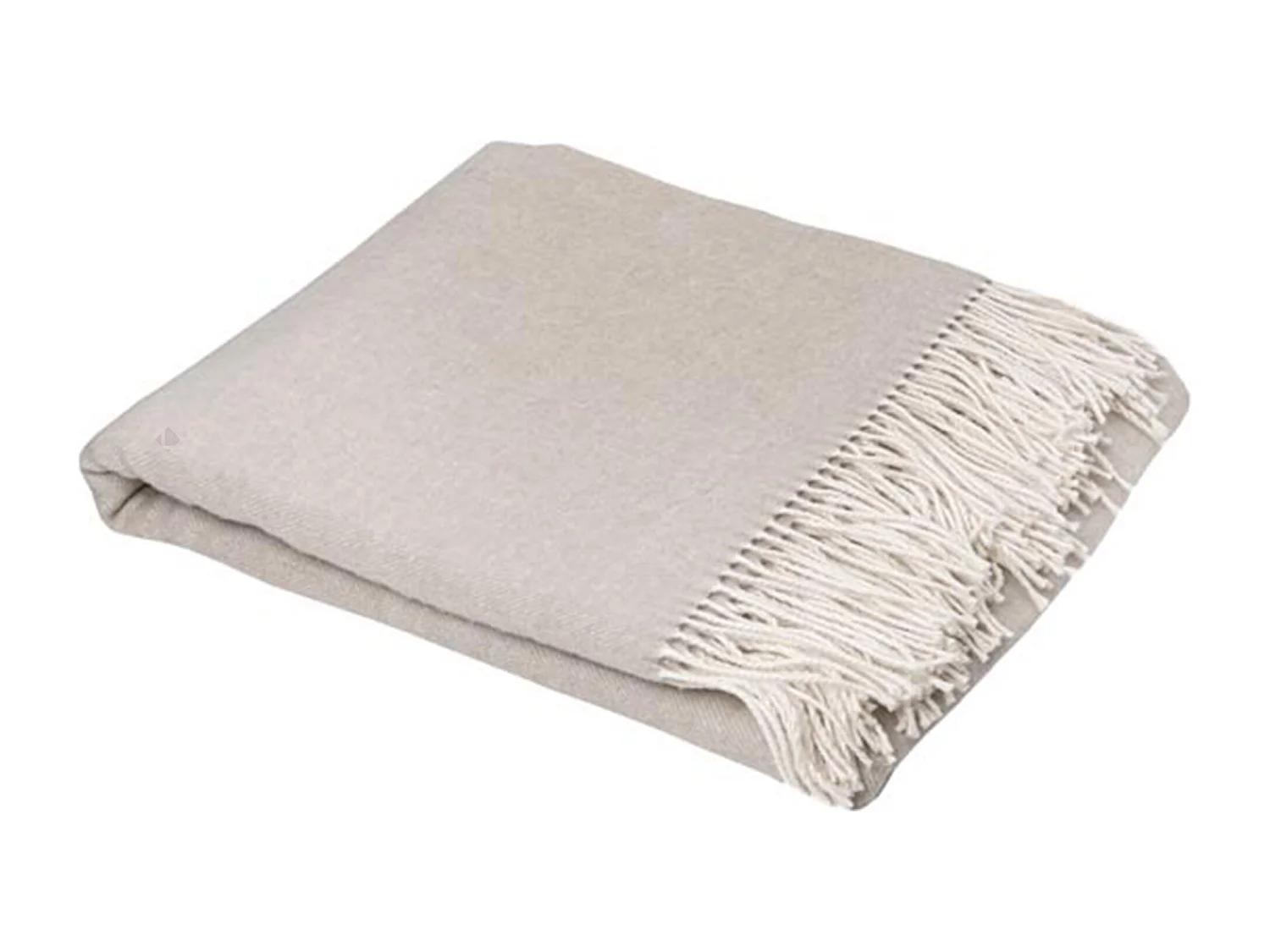 Plaid 130x180 cm ROMA en coton recyclé gris galet