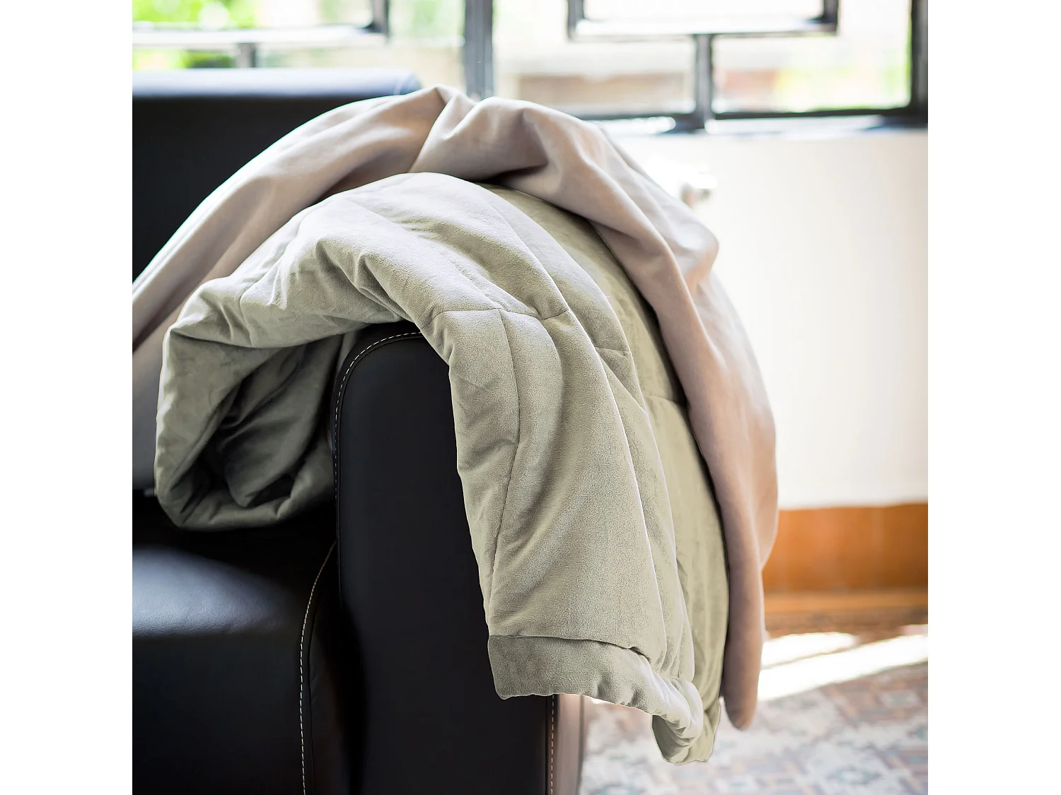 Plaid 140x160 cm 100% polyester 480 g/m2 VEGA Beige