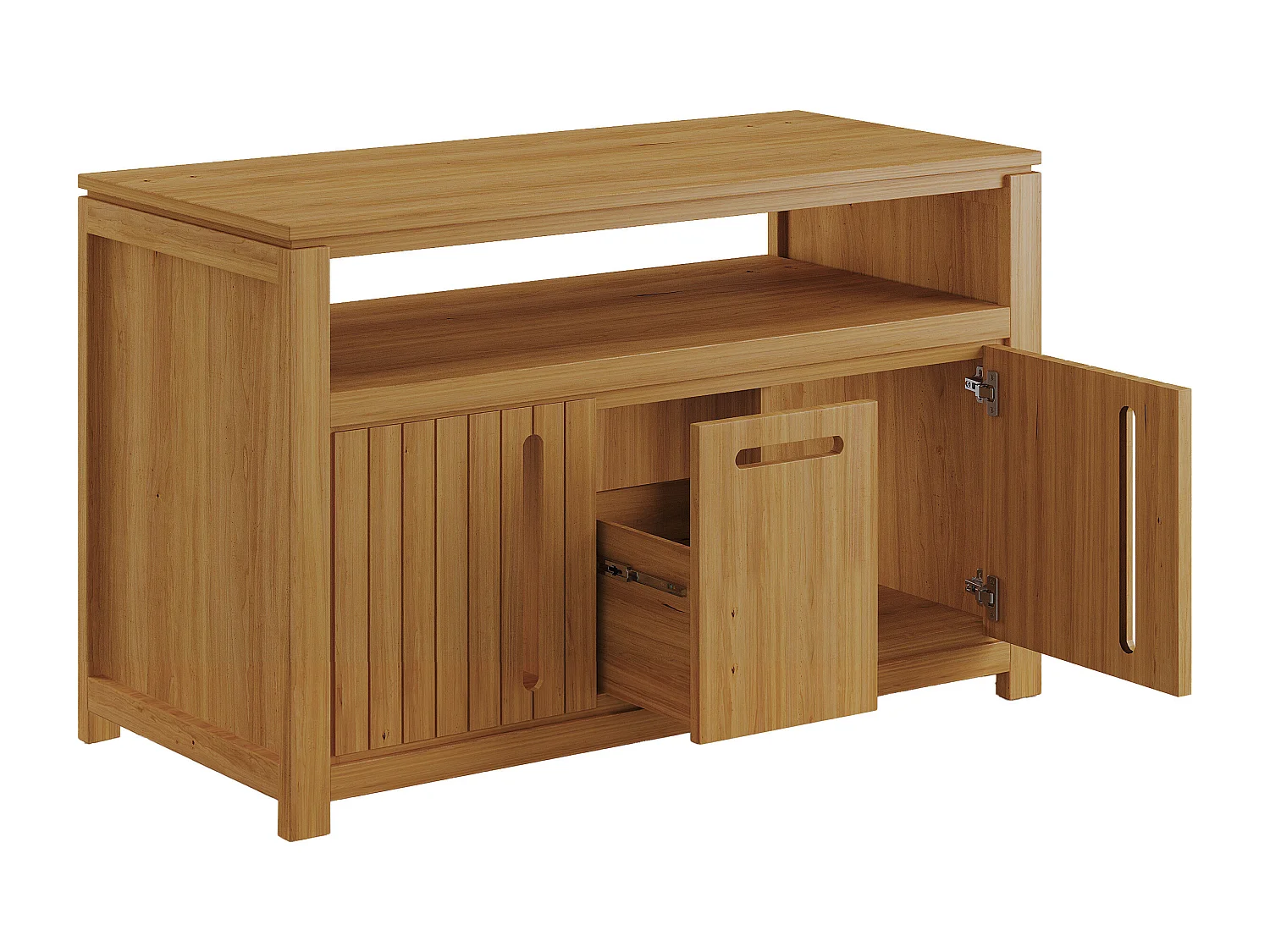 Mobile sotto lavabo 120 cm in Teak chiaro - SARATOK