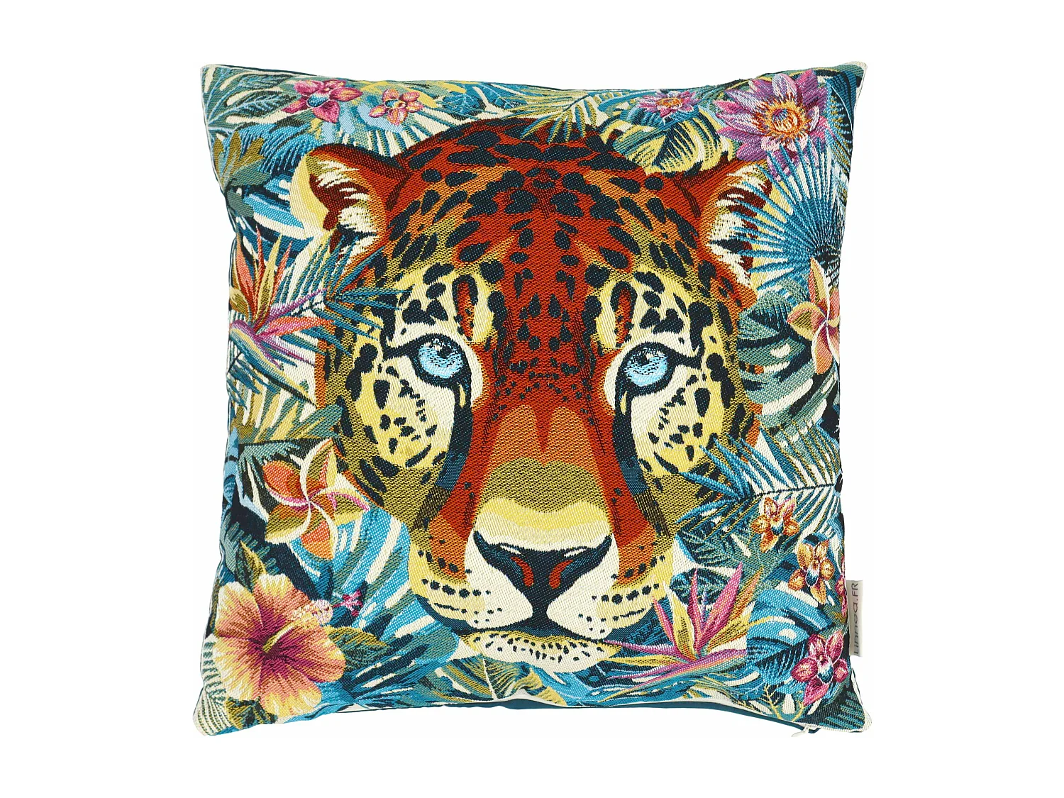 Housse de coussin 45x45 cm BAGHERRA Bleu Caraibes