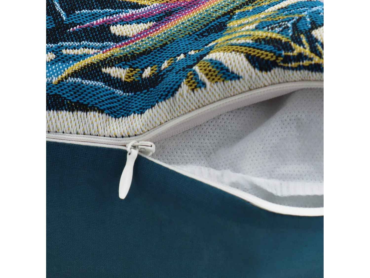 Housse de coussin 45x45 cm BAGHERRA Bleu Caraibes